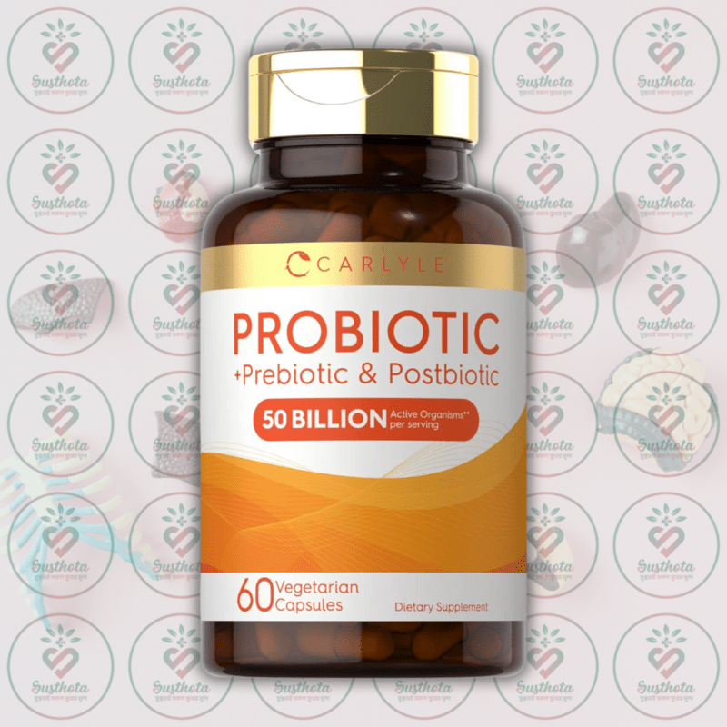 Home 136 Carlyle Prebiotic, Probiotic &Amp; Post Biotic - 50 Billion Cfu - 60 Vegetarian Capsules In Bangladesh Image 01