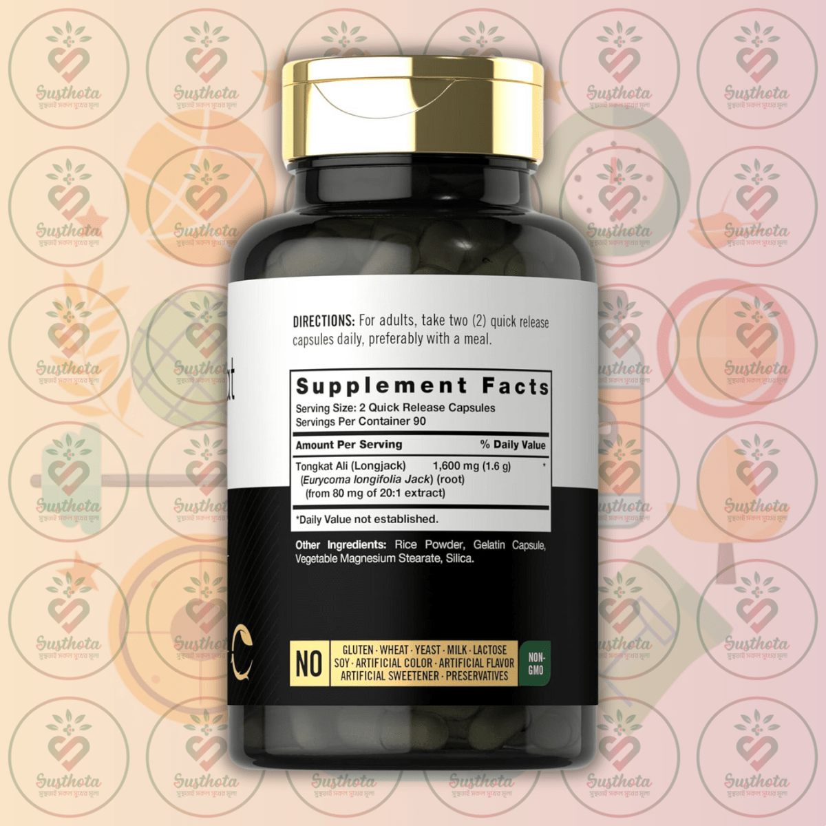 Carlyle Tongkat Ali - 1600 Mg - 180 Quick Release Capsules In Bangladesh Supplement Facts Carlyle Tongkat Ali - 1600 Mg - 180 Quick Release Capsules In Bangladesh Supplement Facts