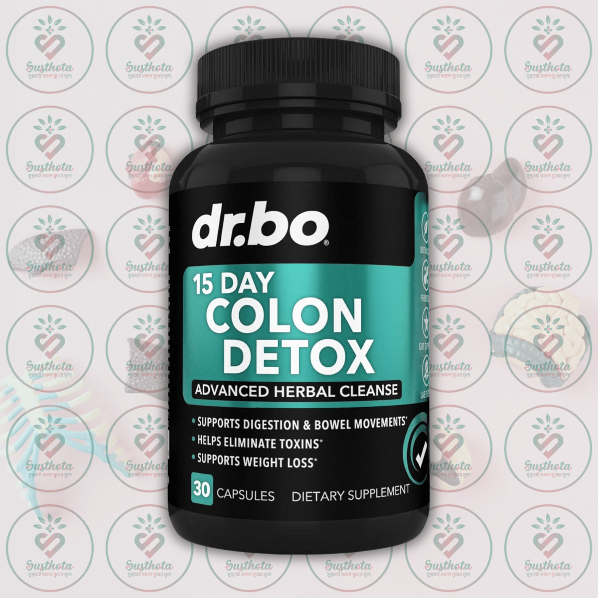 Dr. Bo Colon Cleanser Detox For Weight Flush - 30 Capsules In Bangladesh Image 01 Dr. Bo Colon Cleanser Detox For Weight Flush - 30 Capsules In Bangladesh Image 01