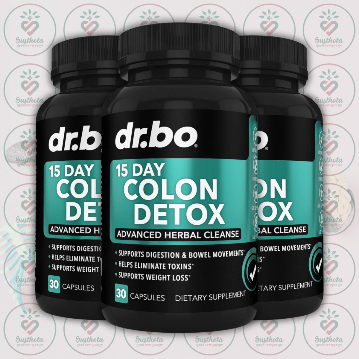 Dr. Bo Colon Cleanser Detox For Weight Flush - 30 Capsules In Bangladesh Image 02 Dr. Bo Colon Cleanser Detox For Weight Flush - 30 Capsules In Bangladesh Image 02