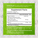 Deal Supplement Cranberry Pills - 40000mg - 300 Capsules in Bangladesh Supplement Facts