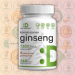 Deal Supplement Korean Red Panax Ginseng Root Extract - 7,500mg - 240 Softgels in Bangladesh Image 01