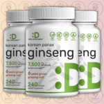 Deal Supplement Korean Red Panax Ginseng Root Extract - 7,500mg - 240 Softgels in Bangladesh Image 02