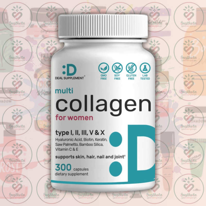 Deal Supplement Multi-Collagen Pills For Women - 300 Capsules In Bangladesh Image 01