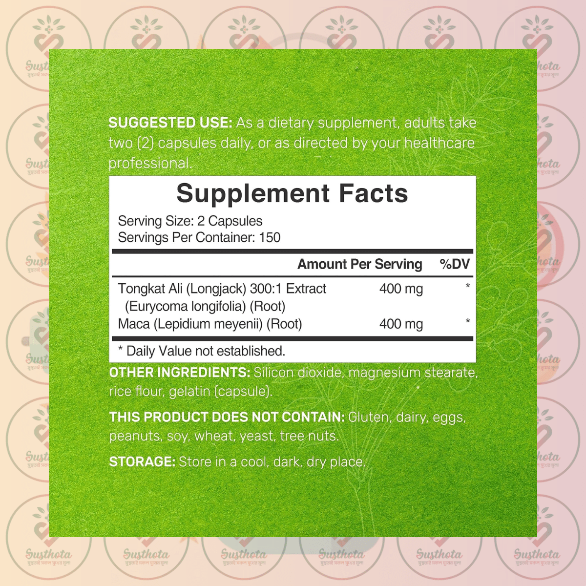 Deal Supplement Tongkat Ali Extract - 400Mg - 300 Capsules In Bangladesh Supplement Facts Deal Supplement Tongkat Ali Extract - 400Mg - 300 Capsules In Bangladesh Supplement Facts