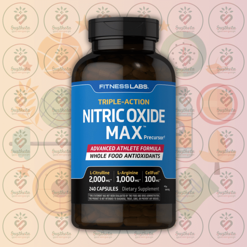 Fitness Labs Triple-Action Nitric Oxide Max - 3000Mg - 240 Capsules In Bangladesh Image 01