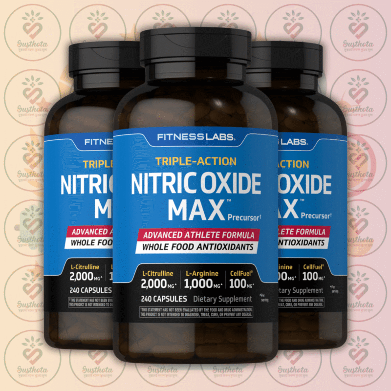 Fitness Labs Triple-Action Nitric Oxide Max - 3000Mg - 240 Capsules In Bangladesh Image 02
