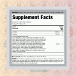 Fitness Labs Triple-Action Nitric Oxide Max - 3000mg - 240 Capsules in Bangladesh Supplement Facts