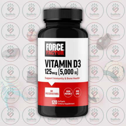 Force Factor Vitamin D3 – 125 mcg – 5000 IU – 120 Softgels in Bangladesh Image 01