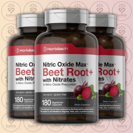 Horbäach Nitric Oxide Max Beet Root+ – 3000 mg – 180 Vegetarian Capsules in Bangladesh Image 02