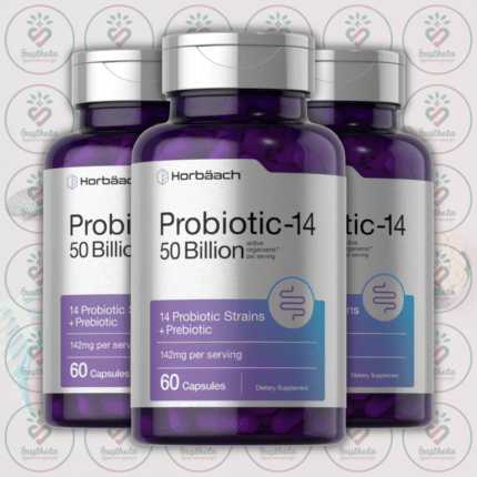 Horbäach Probiotics with Prebiotics – 50 Billion Active Organisms – 60 Capsules in Bangladesh Image 02