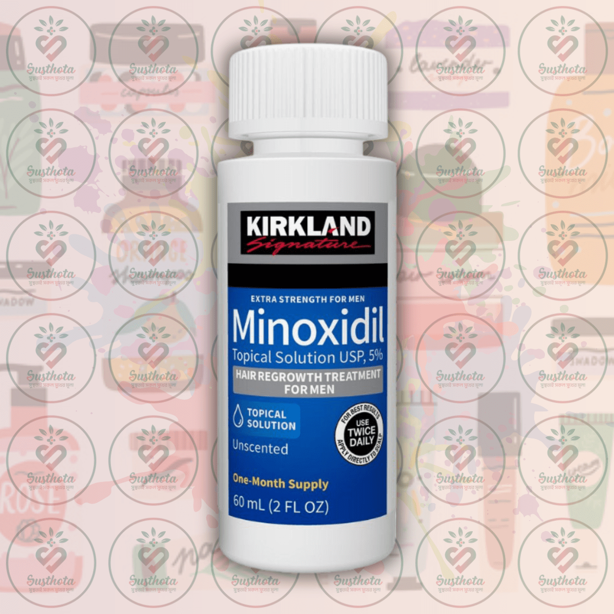 Kirkland Minoxidil For Men Hair Regrowth Treatment – 5% Extra Strength – 60 Ml – 6 Bottles Pack In Bangladesh Image 01 Kirkland Minoxidil For Men Hair Regrowth Treatment – 5% Extra Strength – 60 Ml – 6 Bottles Pack In Bangladesh Image 01