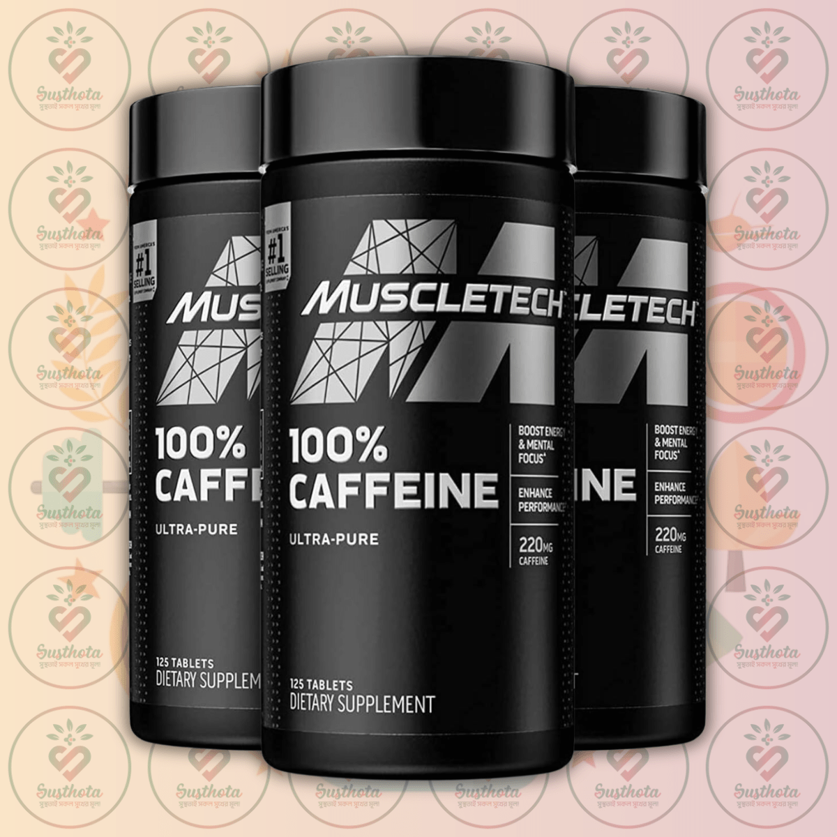Muscletech 100% Caffeine Energy Supplements – 220Mg – 125 Tablets In Bangladesh Image 02 Muscletech 100% Caffeine Energy Supplements – 220Mg – 125 Tablets In Bangladesh Image 02