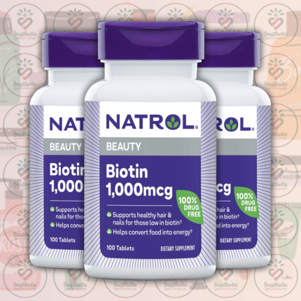 Natrol Beauty Biotin – 1000mcg – 100 Tablets in Bangladesh Image 02