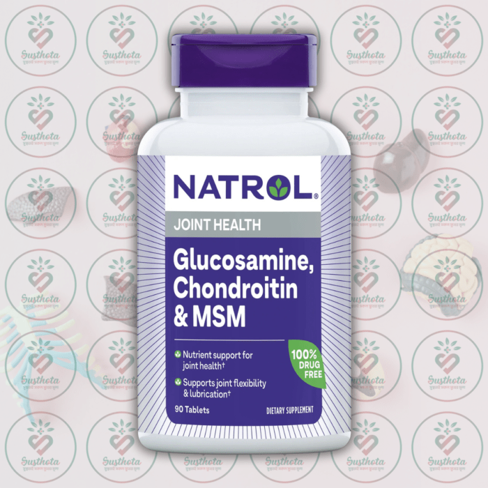 Natrol Glucosamine, Chondroitin &Amp;Amp; Msm – 500Mg – 150 Tablets In Bangladesh Image 01