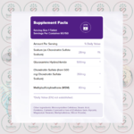 Natrol Glucosamine, Chondroitin & MSM – 500mg – 150 Tablets in Bangladesh Supplement Facts