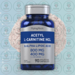 Piping Rock Acetyl L-Carnitine 800 mg & Alpha Lipoic Acid 400 mg - 90 Quick Release Capsules in Bangladesh Image 01