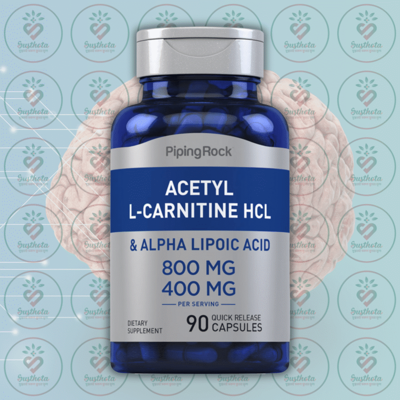 Piping Rock Acetyl L-Carnitine 800 Mg &Amp; Alpha Lipoic Acid 400 Mg - 90 Quick Release Capsules In Bangladesh Image 01