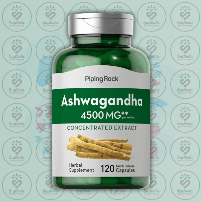 Piping Rock Ashwagandha Supplement – 4500 Mg – 120 Quick Release Capsules In Bangladesh Image 01