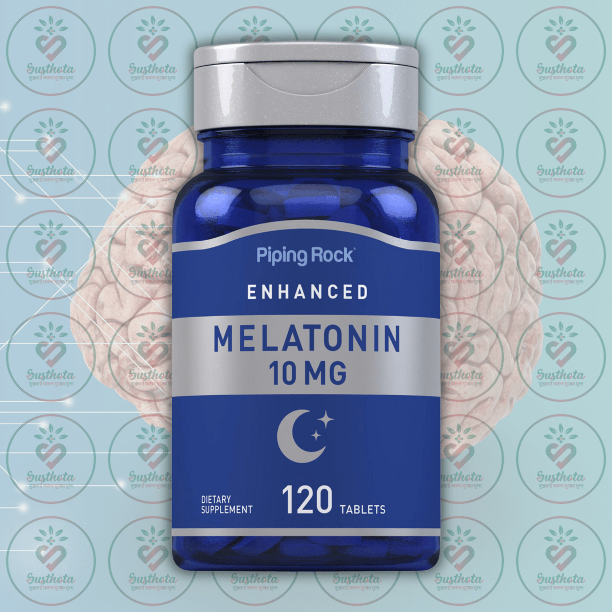 Piping Rock Enhanced Melatonin - 10 Mg - 120 Tablets In Bangladesh Image 01 Piping Rock Enhanced Melatonin - 10 Mg - 120 Tablets In Bangladesh Image 01