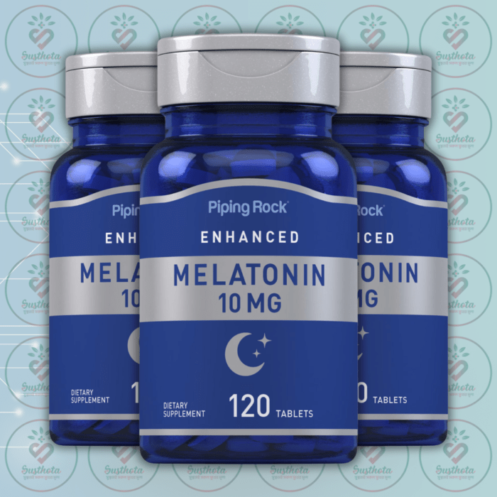 Piping Rock Enhanced Melatonin - 10 Mg - 120 Tablets In Bangladesh Image 02