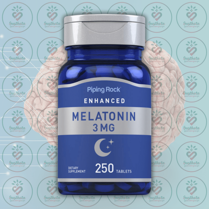 Piping Rock Enhanced Melatonin - 3 Mg - 250 Tablets In Bangladesh Image 01
