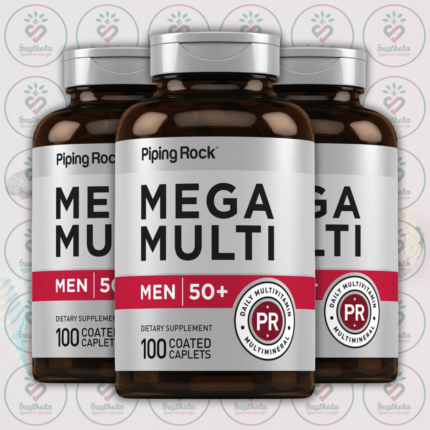 Piping Rock Mega Multi for Men 50 Plus - 100 Coated Caplets in Bangladesh Image 02