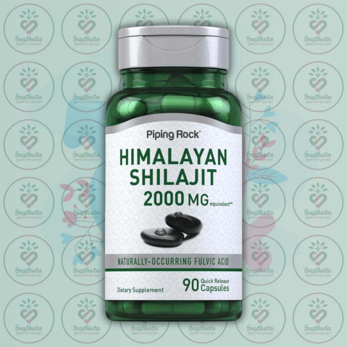 Piping Rock Shilajit Extract - 2000 Mg - 90 Quick Release Capsules In Bangladesh Image 01