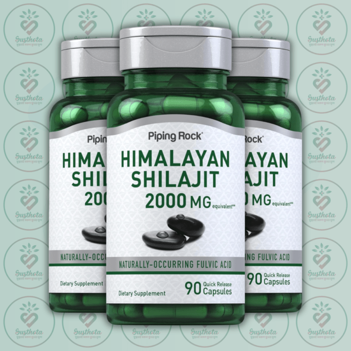 Piping Rock Shilajit Extract - 2000 Mg - 90 Quick Release Capsules In Bangladesh Image 02