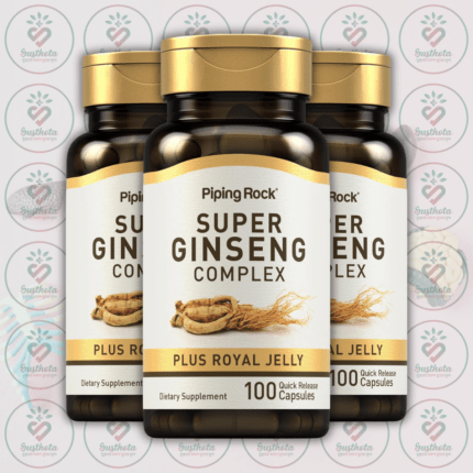 Piping Rock Super Ginseng Complex Plus Royal Jelly - 100 Quick Release Capsules in Bangladesh Image 02