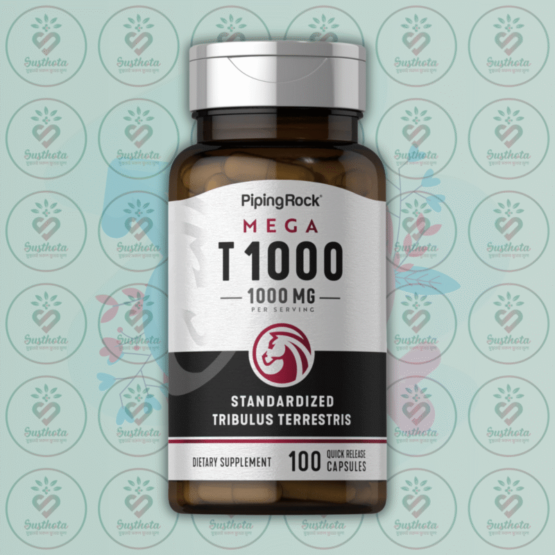 Piping Rock T1000 Tribulus Mega - 1000 Mg - 100 Quick Release Capsules In Bangladesh Image 01