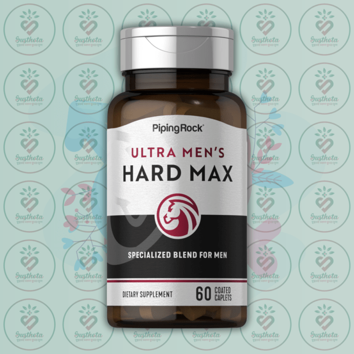 Piping Rock Ultra Men'S Hard Max Herbal Supplement - 60 Coated Caplets In Bangladesh Image 01