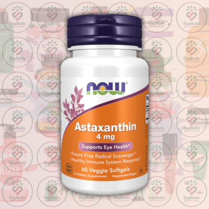 NOW Astaxanthin - 4 mg - 60 Veggie Softgels in Bangladesh Image 01