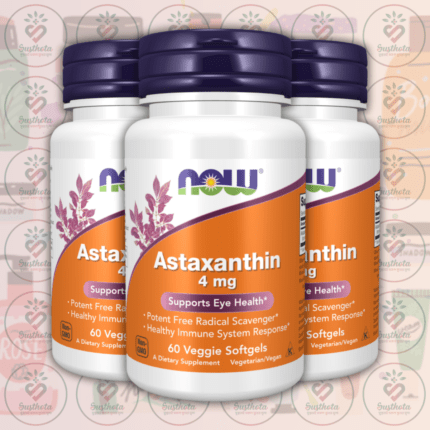 NOW Astaxanthin - 4 mg - 60 Veggie Softgels in Bangladesh Image 02