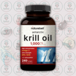 NatureBell Antarctic Krill Oil - 1,000mg - 240 Softgels in Bangladesh Image 01