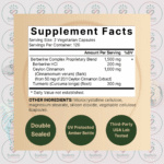 NatureBell Berberine - 1500mg - 240 Veggie Capsules in Bangladesh Supplement Facts