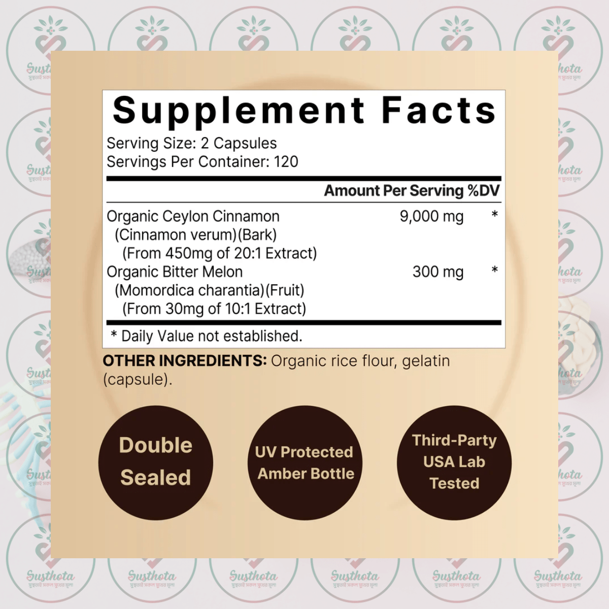 Naturebell Ceylon Cinnamon - 9000Mg - 240 Capsules In Bangladesh Supplement Facts Naturebell Ceylon Cinnamon - 9000Mg - 240 Capsules In Bangladesh Supplement Facts