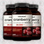 NatureBell Cranberry - 36,000mg - 240 Vegetarian Capsules in Bangladesh Image 02