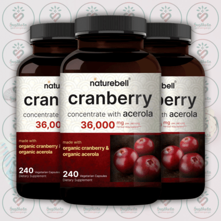 NatureBell Cranberry - 36,000mg - 240 Vegetarian Capsules in Bangladesh Image 02