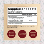 NatureBell Cranberry - 36,000mg - 240 Vegetarian Capsules in Bangladesh Supplement Facts