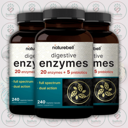 NatureBell Digestive Enzymes - 400mg - 240 Vegetarian Capsules in Bangladesh Image 02