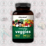 NatureBell Everyday Veggies Supplement - 1000mg - 240 Vegetarian Capsules in Bangladesh Image 01