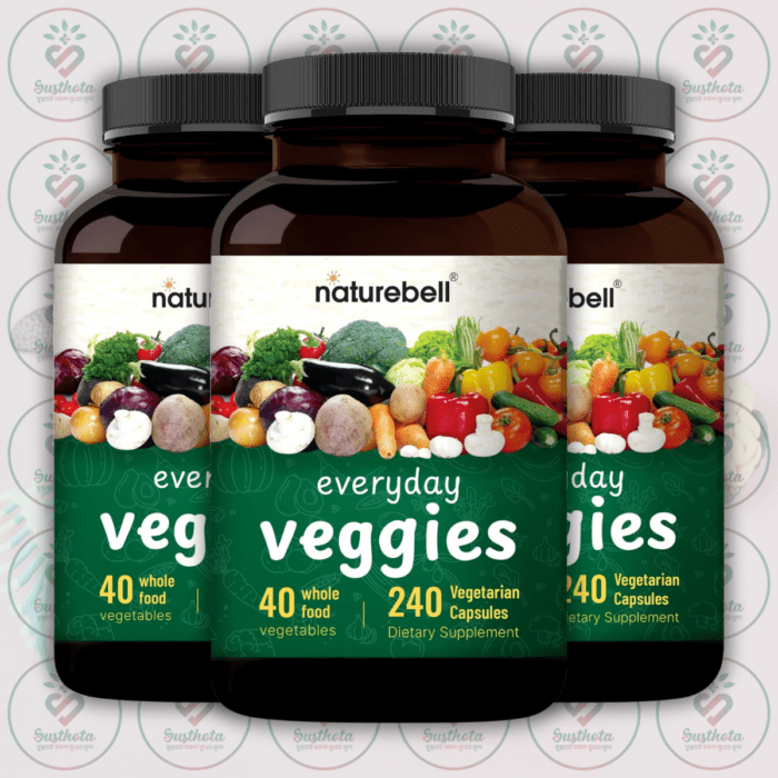 Naturebell Everyday Veggies Supplement - 1000Mg - 240 Vegetarian Capsules In Bangladesh Image 02
