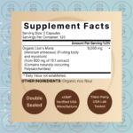 NatureBell Lions Mane - 9,000mg - 240 Capsules in Bangladesh Supplement Facts