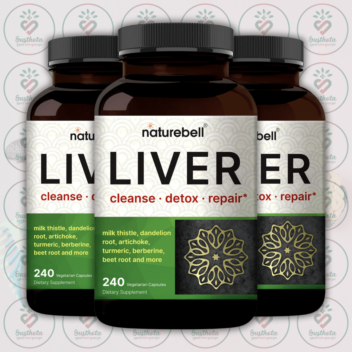 Naturebell Liver Cleanse Detox &Amp; Repair - 240 Vegetarian Capsules In Bangladesh Image 02 Naturebell Liver Cleanse Detox &Amp; Repair - 240 Vegetarian Capsules In Bangladesh Image 02