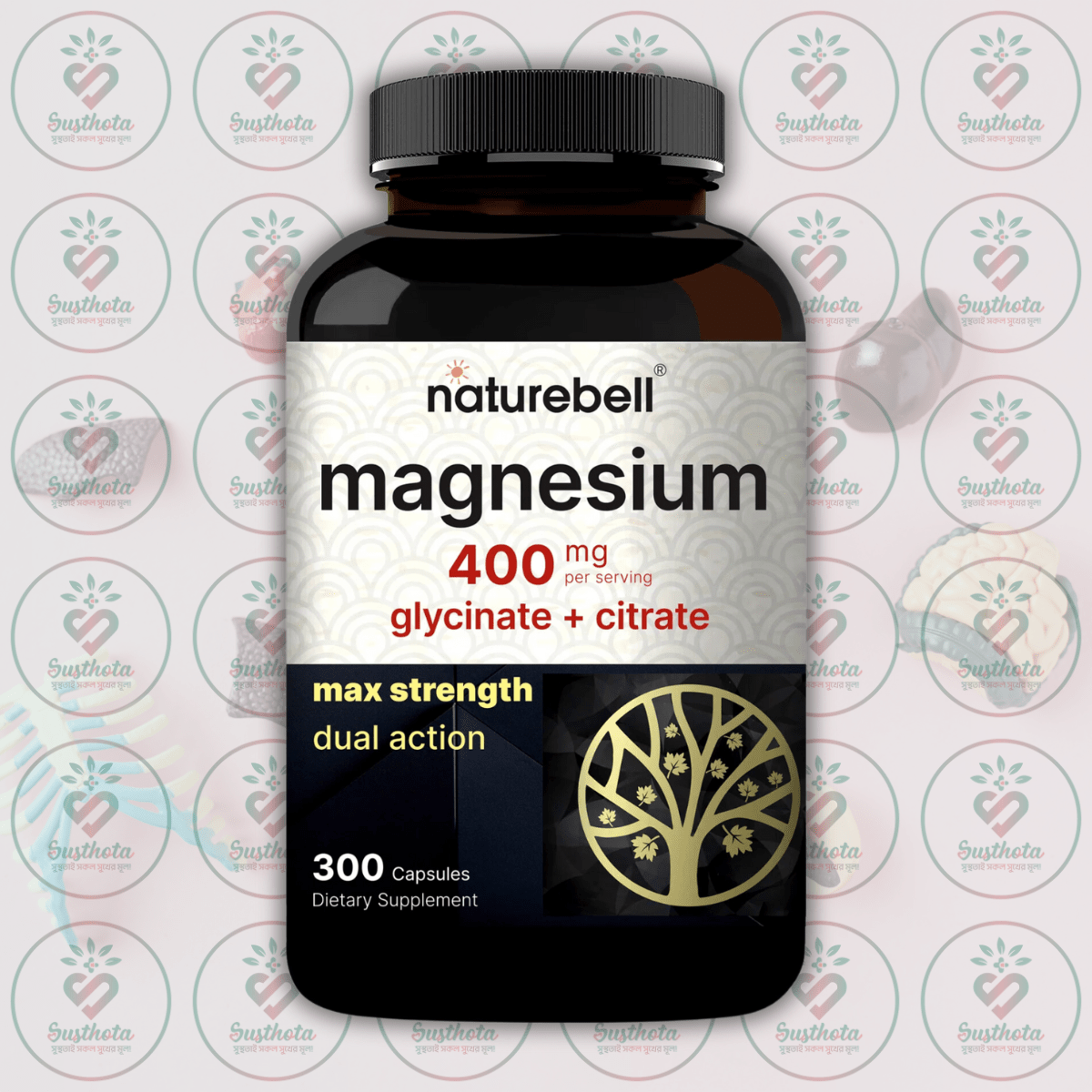 Naturebell Magnesium Complex - 400Mg - 300 Capsules In Bangladesh Image 01 Naturebell Magnesium Complex - 400Mg - 300 Capsules In Bangladesh Image 01