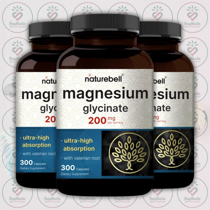Naturebell Magnesium Glycinate - 200Mg - 300 Capsules In Bangladesh Image 02