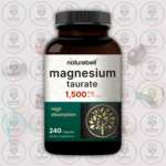 NatureBell Magnesium Taurate - 1,500mg - 240 Capsules in Bangladesh Image 01