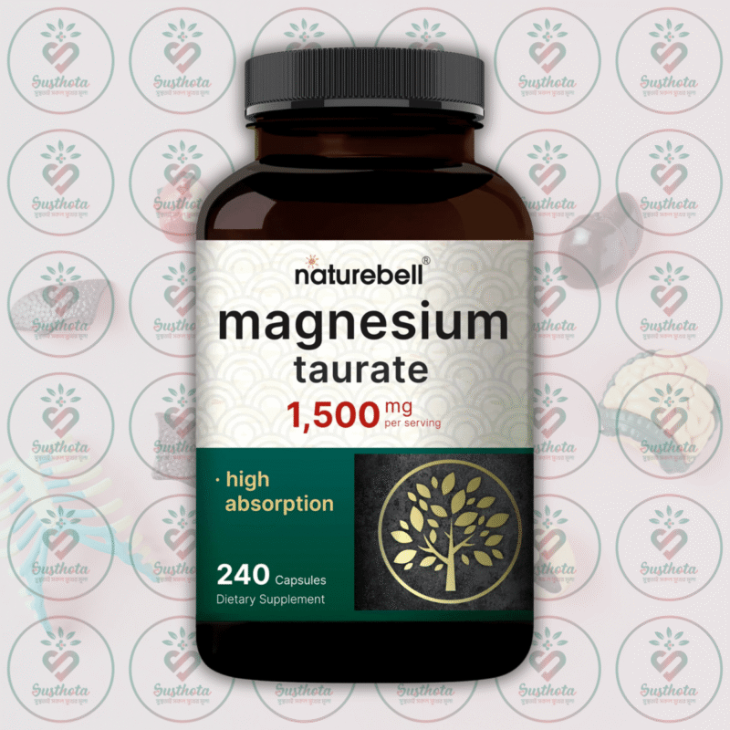 Naturebell Magnesium Taurate - 1,500Mg - 240 Capsules In Bangladesh Image 01