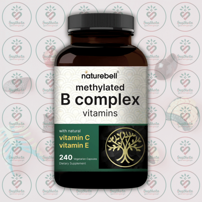 Naturebell Methylated B Complex Vitamins - 240 Vegetarian Capsules In Bangladesh Image 01